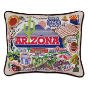 Quirks! Pillows Arizona, University of Collegiate Hand-Embroidered Pillow