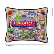 Quirks! Pillows Arizona, University of Collegiate Hand-Embroidered Pillow