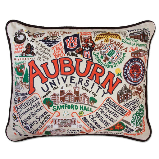 Quirks! Pillows Auburn University Collegiate Hand-Embroidered Pillow