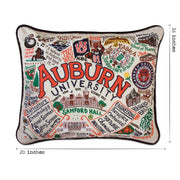 Quirks! Pillows Auburn University Collegiate Hand-Embroidered Pillow