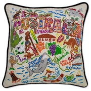 Quirks! Pillows Australia Hand-Embroidered Pillow