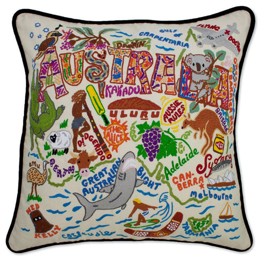 Quirks! Pillows Australia Hand-Embroidered Pillow