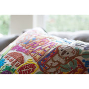 Quirks! Pillows Australia Hand-Embroidered Pillow