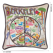 Quirks! Pillows Berkeley Hand-Embroidered Pillow