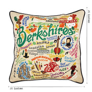 Quirks! Pillows Berkshires Hand-Embroidered Pillow
