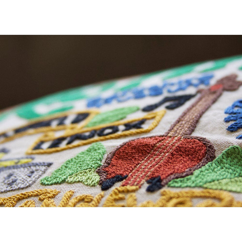 Quirks! Pillows Berkshires Hand-Embroidered Pillow