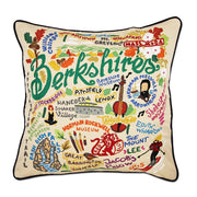 Quirks! Pillows Berkshires Hand-Embroidered Pillow