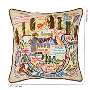 Quirks! Pillows Big Bend Hand-Embroidered Pillow