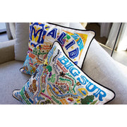 Quirks! Pillows Big Sur Hand-Embroidered Pillow