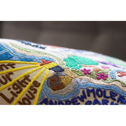 Quirks! Pillows Big Sur Hand-Embroidered Pillow