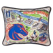 Quirks! Pillows Boise State University Collegiate Embroidered Pillow by CatStudio