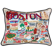 Quirks! Pillows Boston Hand-Embroidered Pillow