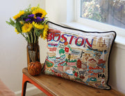 Quirks! Pillows Boston Hand-Embroidered Pillow