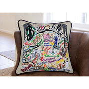 Quirks! Pillows Brooklyn Hand-Embroidered Pillow
