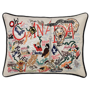 Quirks! Pillows Canada Hand-Embroidered Pillow