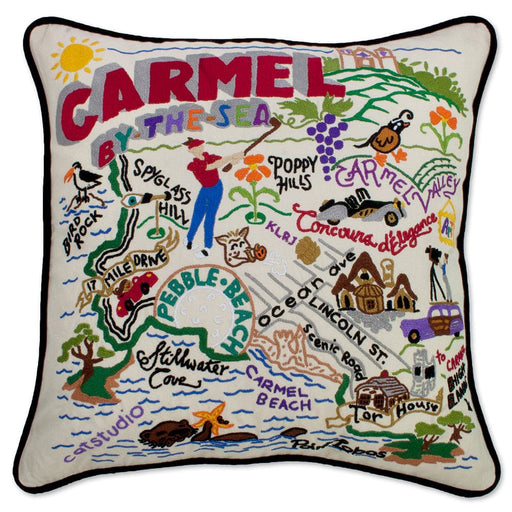 Quirks! Pillows Carmel Hand-Embroidered Pillow