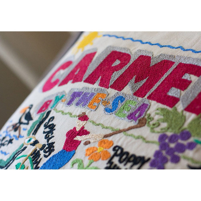 Quirks! Pillows Carmel Hand-Embroidered Pillow