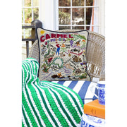Quirks! Pillows Carmel Hand-Embroidered Pillow