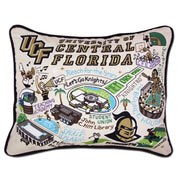 Quirks! Pillows Central Florida, University of Collegiate Embroidered Pillow by CatStudio