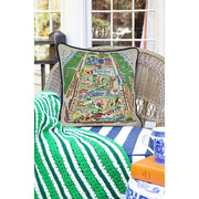 Quirks! Pillows Central Park Hand-Embroidered Pillow