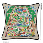Quirks! Pillows Central Park Hand-Embroidered Pillow