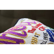 Quirks! Pillows Charlotte Hand-Embroidered Pillow