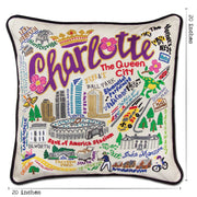 Quirks! Pillows Charlotte Hand-Embroidered Pillow