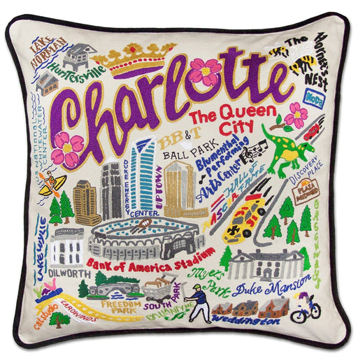 Quirks! Pillows Charlotte Hand-Embroidered Pillow
