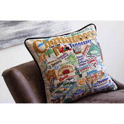 Quirks! Pillows Chattanooga Hand-Embroidered Pillow by CatStudio