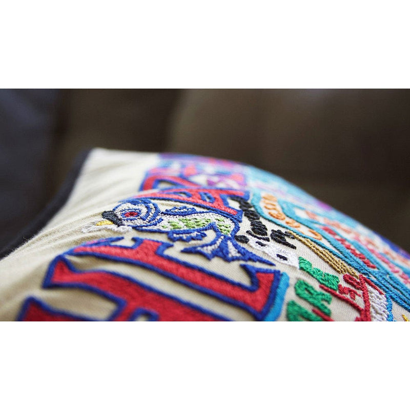 Quirks! Pillows Chesapeake Bay Hand-Embroidered Pillow