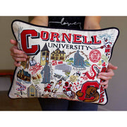 Quirks! Pillows Cornell University Collegiate Embroidered Pillow by CatStudio
