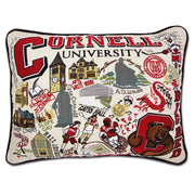 Quirks! Pillows Cornell University Collegiate Embroidered Pillow by CatStudio