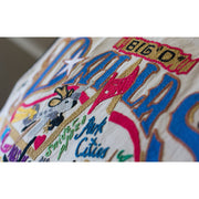Quirks! Pillows Dallas Hand-Embroidered Pillow