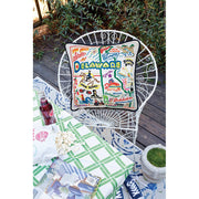 Quirks! Pillows Delaware Hand-Embroidered Pillow