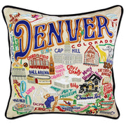 Quirks! Pillows Denver Hand-Embroidered Pillow