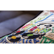 Quirks! Pillows Detroit Hand-Embroidered Pillow by Cat Studio