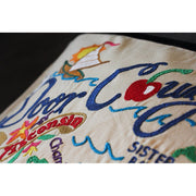 Quirks! Pillows Door County Hand-Embroidered Pillow