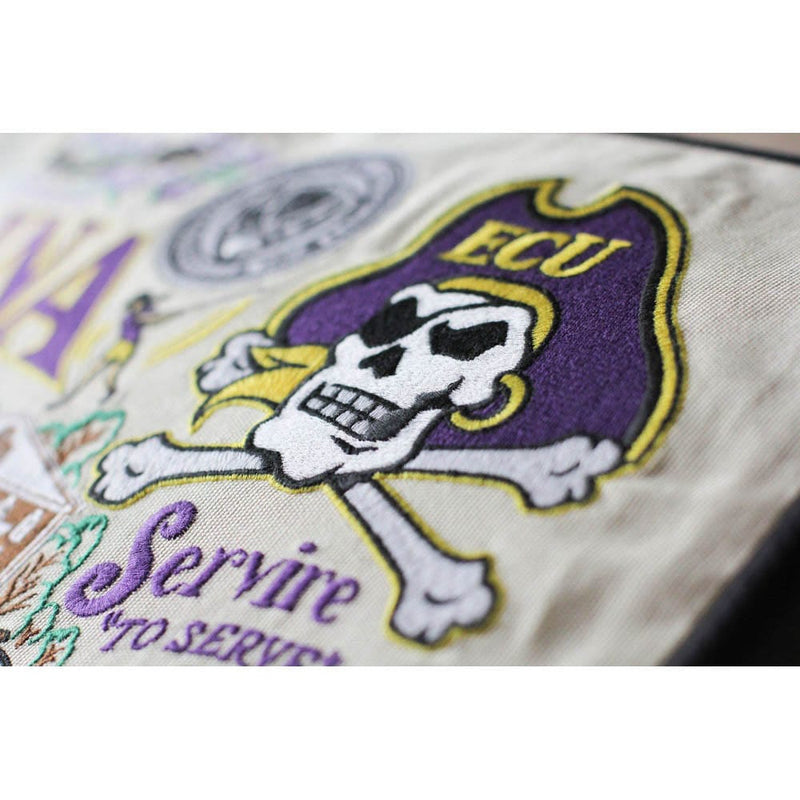 Quirks! Pillows East Carolina University Collegiate Embroidered Pillow by CatStudio