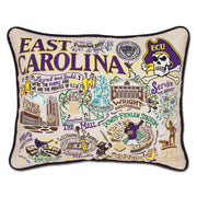 Quirks! Pillows East Carolina University Collegiate Embroidered Pillow by CatStudio