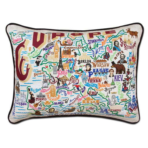 Quirks! Pillows Europe Embroidered Pillow