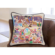 Quirks! Pillows Fort Worth, TX Hand-Embroidered Pillow