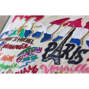 Quirks! Pillows France Hand-Embroidered Pillow