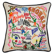 Quirks! Pillows Georgia Hand-Embroidered Pillow