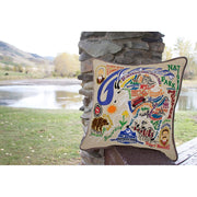 Quirks! Pillows Glacier Park Hand-Embroidered Pillow