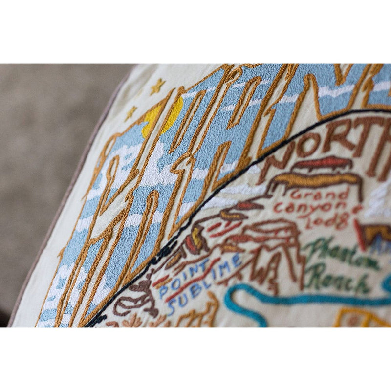 Quirks! Pillows Grand Canyon Hand-Embroidered Pillow