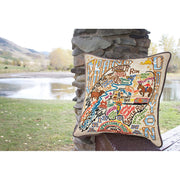Quirks! Pillows Grand Canyon Hand-Embroidered Pillow