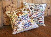 Quirks! Pillows Hamptons Hand-Embroidered Pillow