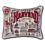 Quirks! Pillows Harvard University Collegiate Embroidered Pillow by CatStudio