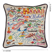 Quirks! Pillows Hawaii Hand-Embroidered Pillow