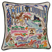 Quirks! Pillows Hill Country Hand-Embroidered